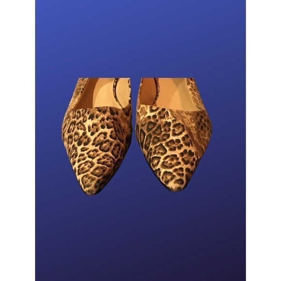 MIA “Courtney” Pointy Toe Flats, LEOPARD Print Fabric, Size 10M, EUC - Picture 6 of 9
